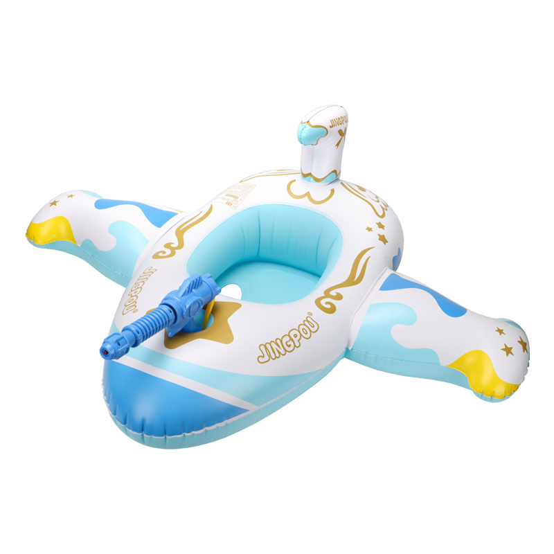 Aquatic Sports - スイムボボ ブルー キッズ 飛行機型 水泳シート 浮き輪