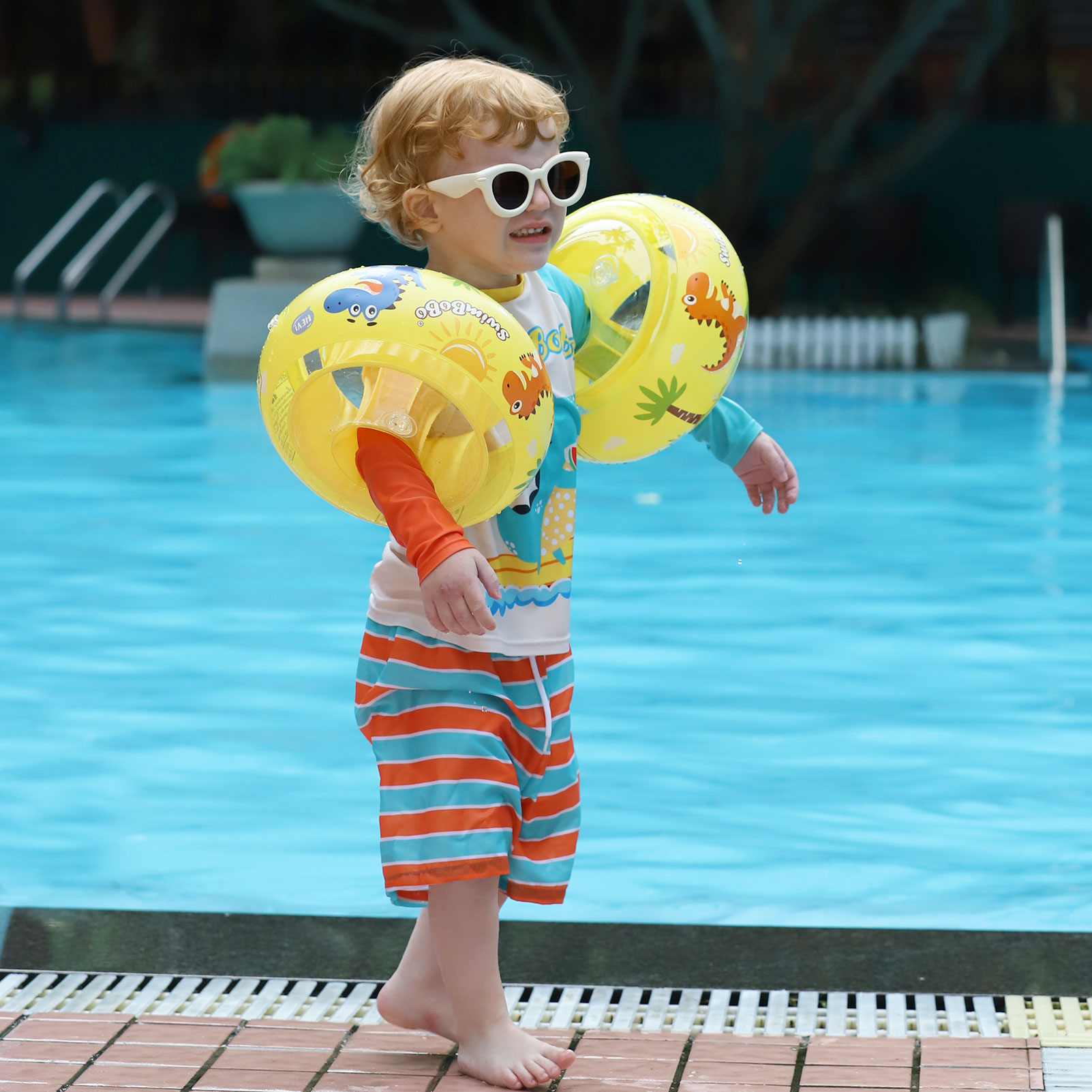 スイムボボ イエロー サマー スイム 大人 子供 男の子 女 - Aquatic Sports のレビューと価格
