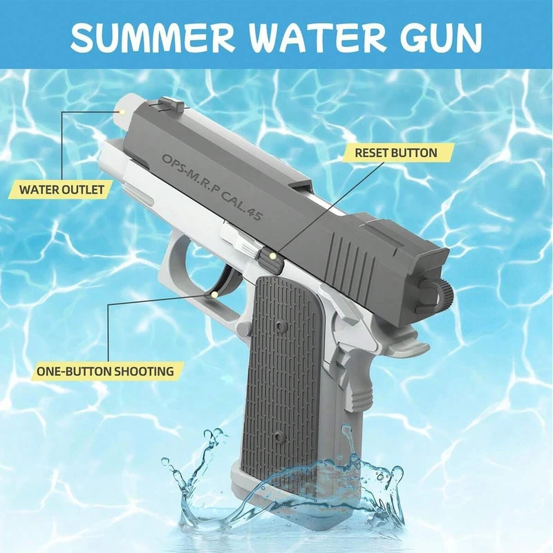 M1911水鉄砲、ピストル型おもちゃ、水遊び銃、夏のプールや - Aquatic Sports のレビューと価格