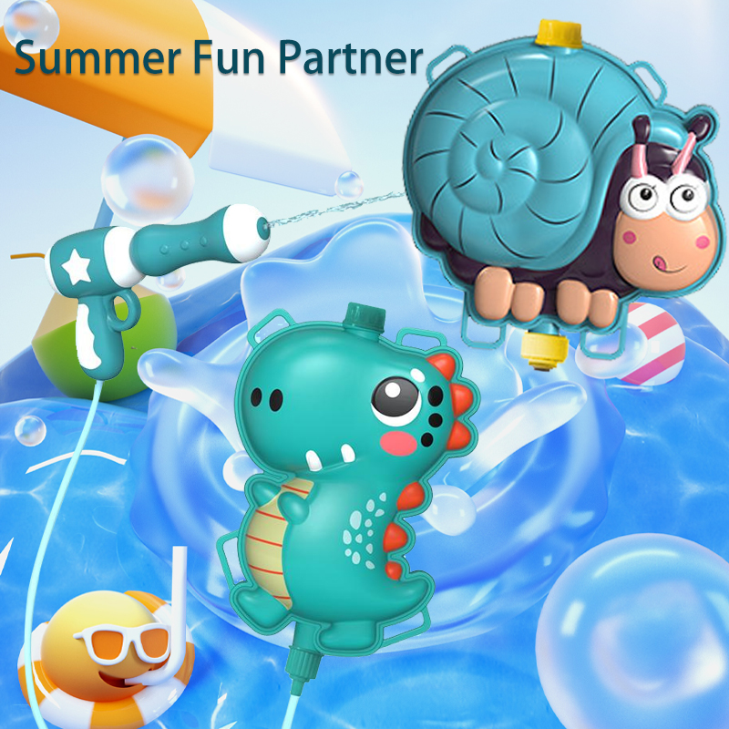 夏のバックパック水鉄砲漫画水鉄砲ビーチ水おもちゃ屋外動物バッ - Aquatic Sports のレビューと価格
